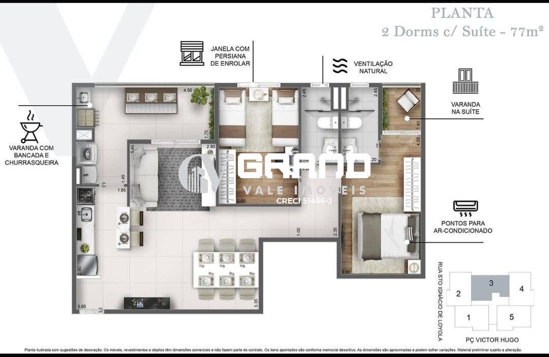 Apartamento, 2 quartos, 77 m² - Foto 15